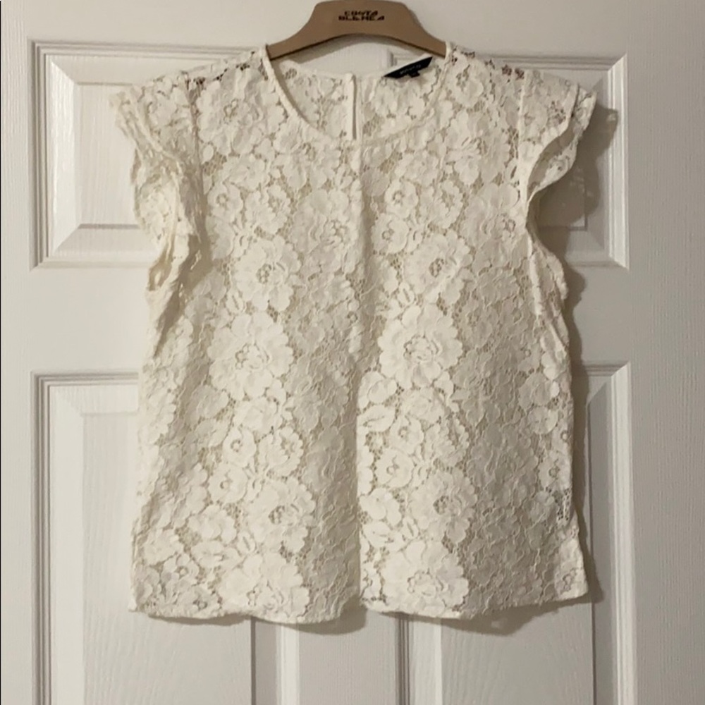 White lace top